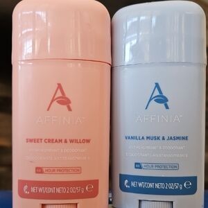 New! Affinia (From Melaleuca) Deodorant Set - Pink and Blue